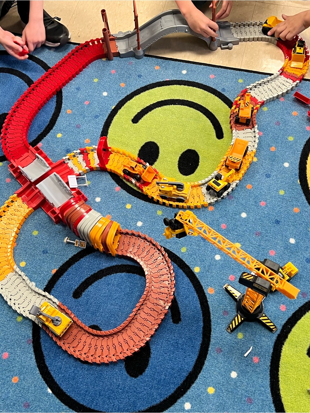 Flexible Track Construction Toy Set